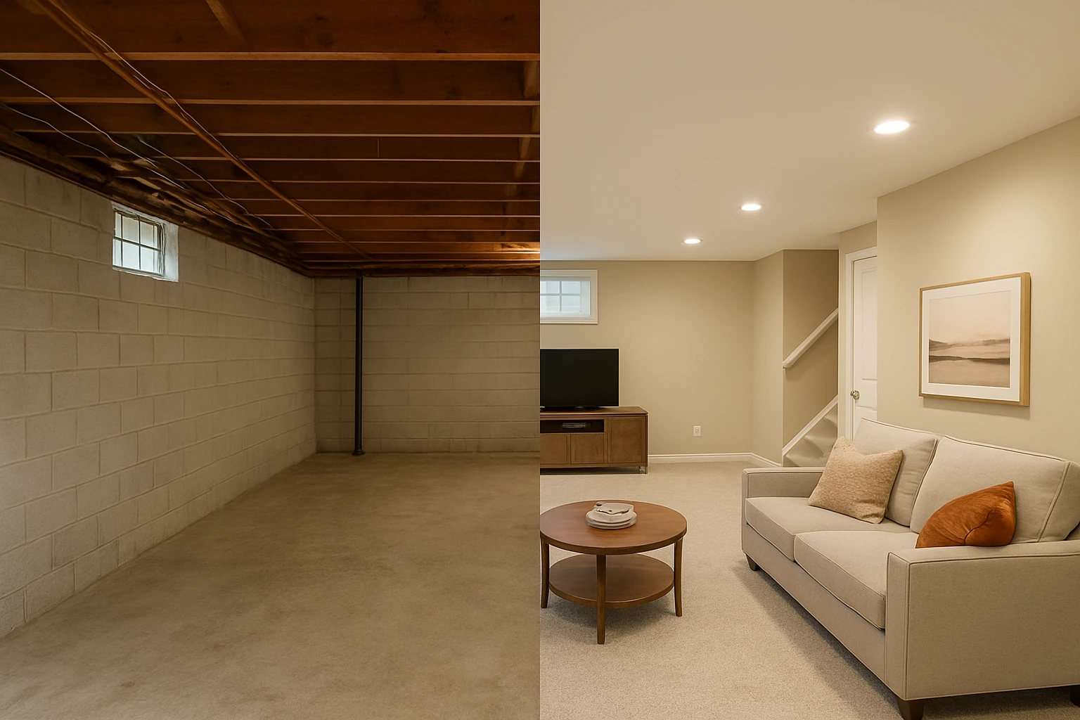 Basement Remodel in Macomb County