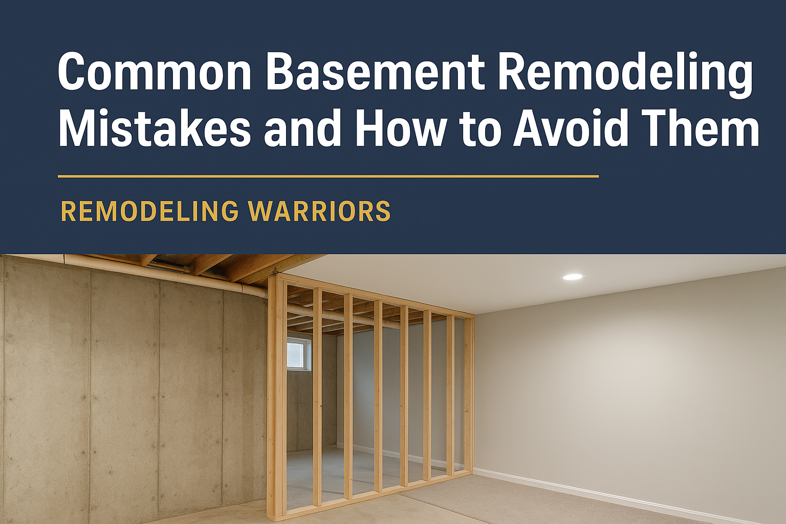 Common Basement Remodeling Mistakes & How to Avoid Them in Macomb