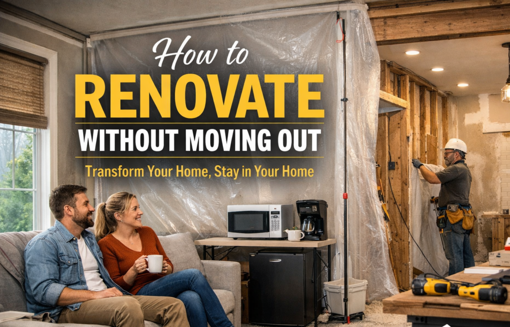 Guide to home remodeling and renovation without moving out in Macomb County and Oakland County
