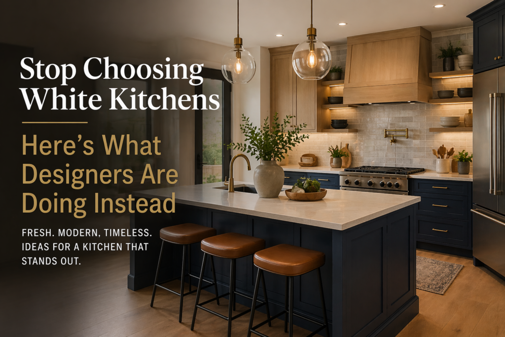 Modern kitchen remodeling ideas beyond white kitchens in Macomb and Oakland County Michigan