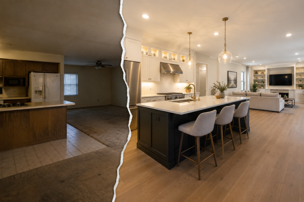 Home remodeling reality check for homeowners considering kitchen, bathroom, and basement upgrades.